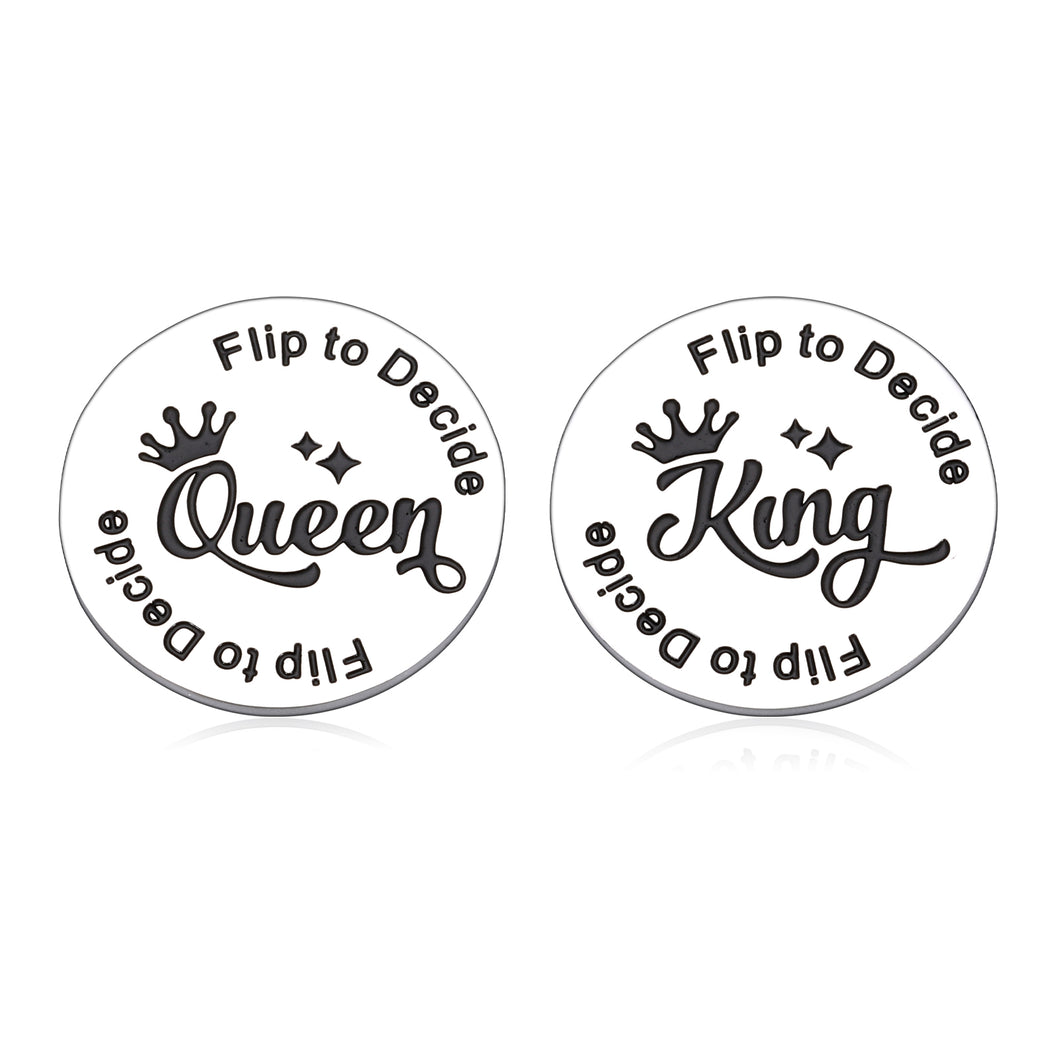 Funny Couple Decision Coin Gift for Husband Boyfriend Double-Sided Sweetest Valentines Anniversary Wedding Gifts from Wife Girlfriend Birthday Christmas First Mothers Fathers Day Gifts for Newlyweds