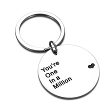 Load image into Gallery viewer, Love Gift Keychain for Couple Boyfriend Wife from Girlfriend Husband Valentines Day Anniversary Best Friend Birthday Gifts for BFF Men Women Him Her Family Gift Keyring for Son Daughter from Mom Dad
