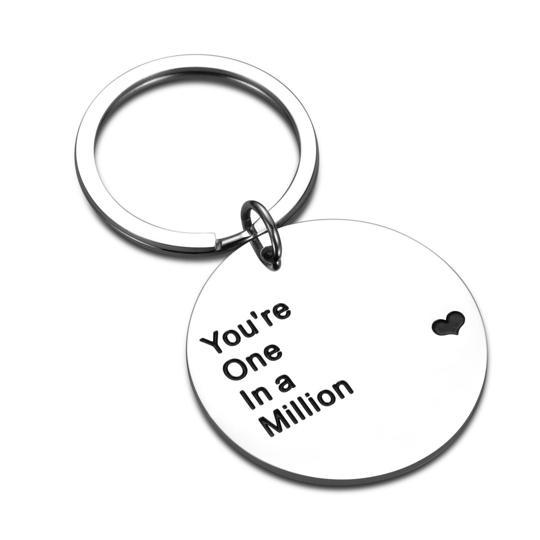 Love Gift Keychain for Couple Boyfriend Wife from Girlfriend Husband Valentines Day Anniversary Best Friend Birthday Gifts for BFF Men Women Him Her Family Gift Keyring for Son Daughter from Mom Dad