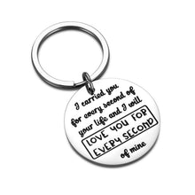 Load image into Gallery viewer, Memorial Keychain Gift for Loss of Baby Infant Child Remembrance Miscarriage Gift for Mothers Women Friends Her I Carried You Every Second of Your Life Charm Sympathy Keepsake Gifts for Baby Loss
