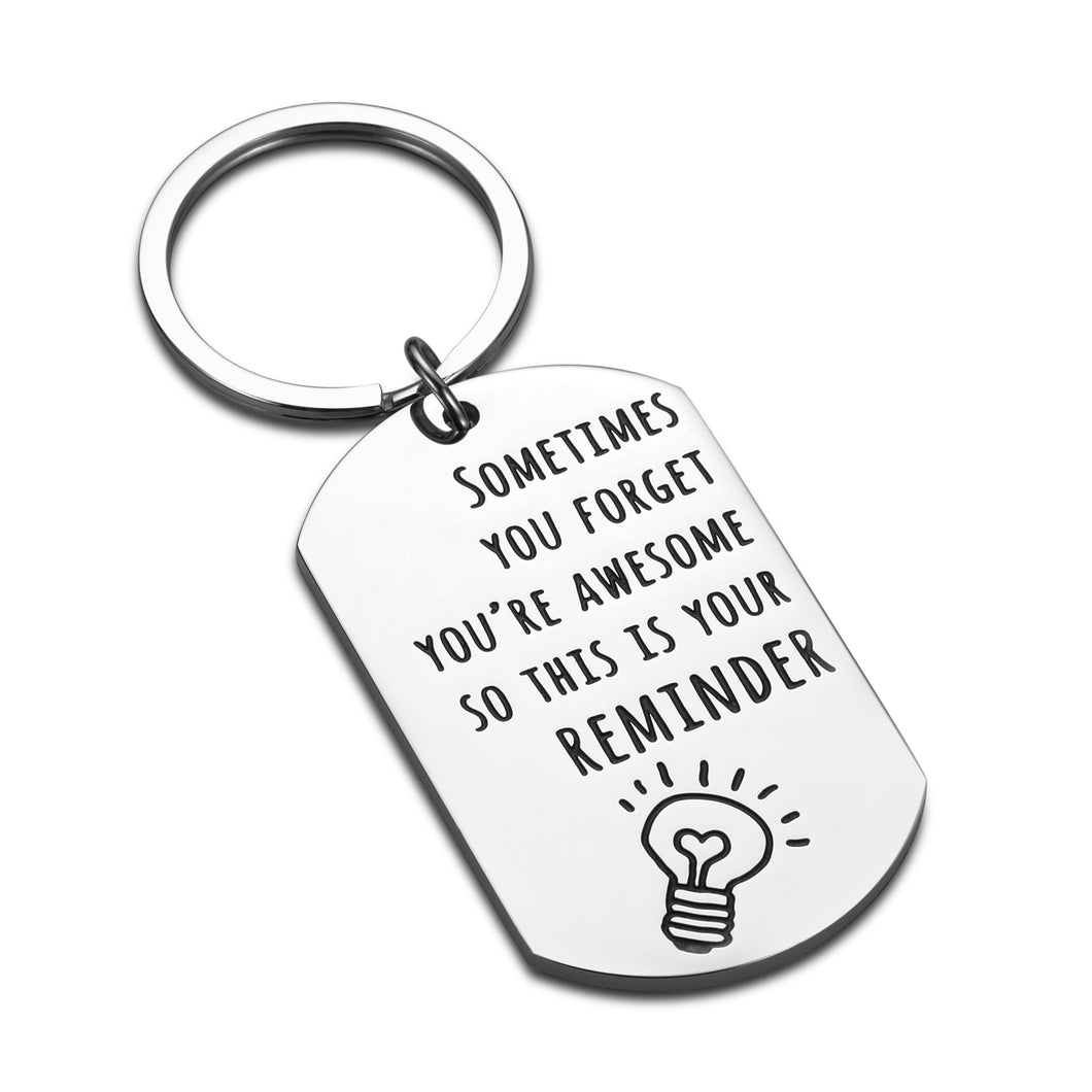 Inspirational Keychain Funny Birthday Gifts for Best Friend BFF Women Men Christmas Present Thank You for Coworker Boss Teacher Graduation to Daughter Son from Mon Dad Gift Valentines Thanksgiving