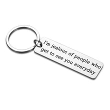 Load image into Gallery viewer, Boyfriend Girlfriend Keychain Gifts for Long Distance Relationship Valentines Birthday Gift for Best Friend BFF Him Her Anniversary Keyring for Husband Women from Men Wife Friendship Christmas Present
