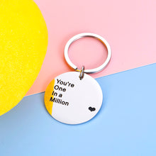 Load image into Gallery viewer, Love Gift Keychain for Couple Boyfriend Wife from Girlfriend Husband Valentines Day Anniversary Best Friend Birthday Gifts for BFF Men Women Him Her Family Gift Keyring for Son Daughter from Mom Dad
