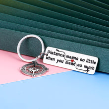 Load image into Gallery viewer, Couple Keychain Long Distance Relationship Gifts for Boyfriend Husband from Girlfriend Wife Valentines Christmas Present Him Her Friendship Gift for Friends Women Men Birthday Anniversary Going Away
