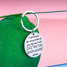 Load image into Gallery viewer, Memorial Keychain Gift for Loss of Baby Infant Child Remembrance Miscarriage Gift for Mothers Women Friends Her I Carried You Every Second of Your Life Charm Sympathy Keepsake Gifts for Baby Loss
