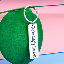 Load image into Gallery viewer, You’re Simply The Best Keychain Anniversary Wedding Gifts for Women Men Birthday Valentines Day Keyring for Best Friend Schitts C Fans Couple Gifts for Boyfriend Girlfriend Husband Wife Christmas
